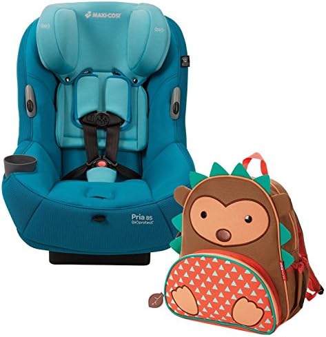 Pria 85 Special Edition Ribble Convertible Car Seat with Hedgehog Toddler Backpack, Mallorca Blue
