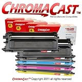 ChromaCast TN115 5-Pack Premium Compatible Black, Cyan, Magenta, Yellow - Toner Cartridge - Replacement for Brother TN115 (TN115BK, TN115C, TN115M, TN115Y)