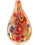 Artistrywear Art Glass Pendant 1/Pkg-Multi Motif Oval