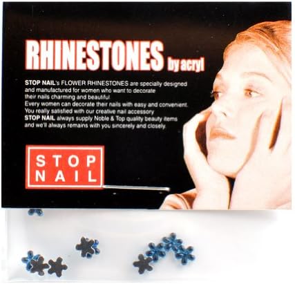 Stopnail Beauty Nail Art Sticker Set Art Nail Stickers Rhinestones Flower 12 Packs in Different Designs