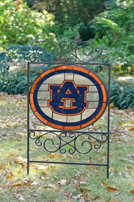 Auburn University Stained Glass Yard Sign