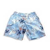 Max Out - Infant Boys Bathing Suit, Light Blue, Navy