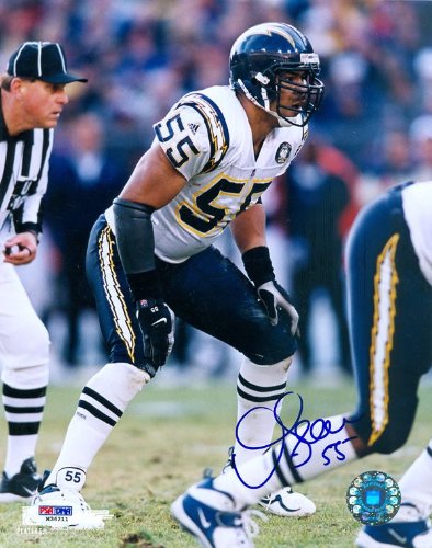 Junior Seau Autographed San Diego Chargers 8x10 Photo PSA