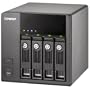 Qnap TS-410 NAS-System ohne Festplatten (4-Bay, iSCSI, SATA II, USB, eSATA, Ethernet) schwarz