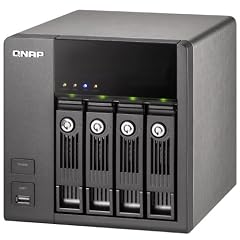 Qnap TS-410 NAS-System ohne Festplatten (4-Bay, iSCSI, SATA II, USB, eSATA, Ethernet) schwarz