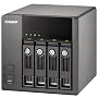 Qnap TS-410 NAS-System ohne Festplatten (4-Bay, iSCSI, SATA II, USB, eSATA, Ethernet) schwarz