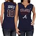 MLB Majestic Chipper Jones Atlanta Braves Ladies Hey Batter Heathered ...