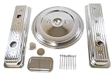 Racer Performance 1988-92 Chevy/GMC 5.0L & 5.7L Truck Chrome Steel Engine Dress Up Kit - Dual Wing Nut