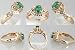51hgxrAwpaL. SL75  14K Yellow Gold Emerald Diamond Estate Ring