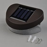BestDealUSA Outdoor Solar Power LED Path Wall Landscape Mount Garden Fence Light Lamp