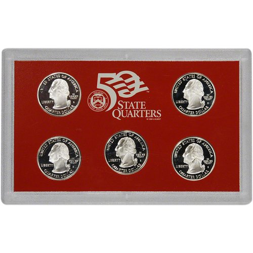 2004-S-US-Mint-Quarters-Silver-Proof-Set-OGP