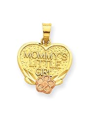 14k Two-Tone Mommys Little Girl Charm