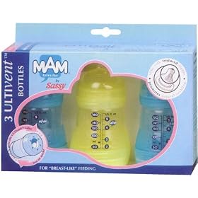 Sassy Baby's Mam 5 oz. Boy 3 Pack Bottle
