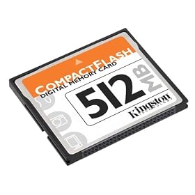 CF512 - MEM GEN 512MB TYPE 1 COMPACT FLASH CARD by Kingston