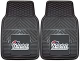 IMAGE OF New England Patriots Vinyl 2pc Car Mats (Black) (27