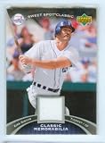 Kirk Gibson Game Used / Worn Jersey Swatch 2007 Upper Deck Baseball Classic Memorabilia Card #CM-GI / Detroit Tigers / Los Angeles Dodgers