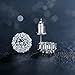 Bamoer Cubic Zirconia Flower Design 3/8