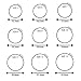 ThunderFit Silicone Wedding Rings for Men, Rubber Engagement Bands 8.7mm Wide 2mm Thick - 1/3/4/5/7 Variety Multipack (Black, Gray, Light Gray, 4.5-5 (15.7mm))