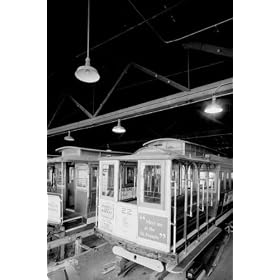 Cable Car Maintenance Bay 28x42 Giclee on Canvas