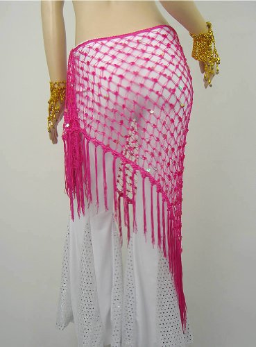 Bellyqueen™ Belly Dance Hip Scarf & Shawl, Deluxe V-Shape