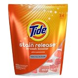 Tide Stain Release Duo Pac In-Wash Booster, 34-Count Pouches (Pack of 4)