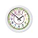 EasyRead time teacher Childrenâ€™s Wall Clock, 12 & 24 Hour with Silent Movement. Learn to Tell The time in 2 Simple Steps, for Children Age 5-12.