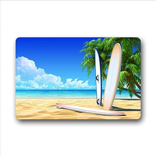 Best Seller Doormat,Fresh Surfboards Pattern Design Custom Non-Woven Fabric Top,Indoors/Outdoors Doormat 23.6 x 15.7