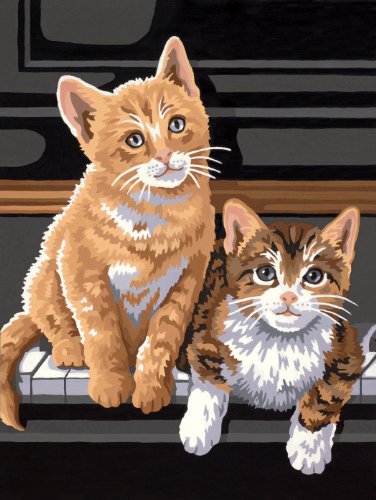 Dimensions Malen nach Zahlen Keyboard Kittens