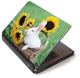 Flower bunny - Toshiba Lapjacks skin to fit 12 Laptops