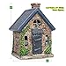Yaze Retail The Adorable Fairy Garden House with A Door That Opens and Closes | 7 Tall | Cute Windows On All Sides of The House | Perfect for Any Garden Or Patio