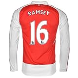 Puma Ramsey #16 Arsenal Home Jersey 2015-16 Long Sleeve(Authentic name and number of player)/サッカーユニフォーム　ア－セナルFC　ホーム用　長袖　ラムジー　背番号16 (X-Large)