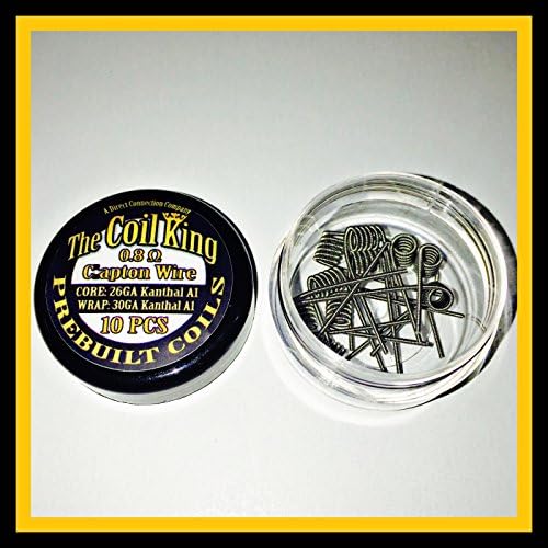 10 Pack Pre Built Coils Clapton Hive Tiger Twisted Fused Flat Dual Quad Prebuilt Pre Made (Clapton 0.8Ω (26GA Core, 30GA Wrap))