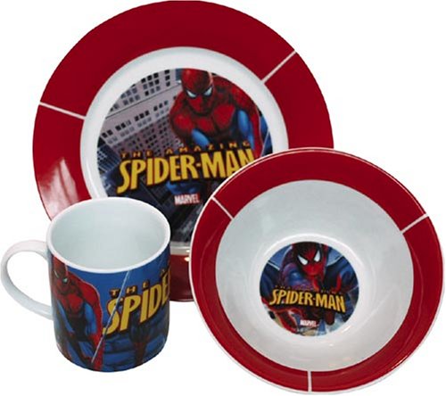 Childrens Toyshop  Küche & Haushalt : United Labels AG 0197552 - Frühstücksset / Spider Man