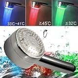Multifarben LED Duschkopf Dusche RGB Brause Farbdusche Brausekopf