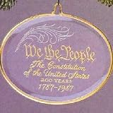 The Constitution 1987 Hallmark Ornament QX3777
