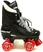 VT01 Turbo Ventro Pro Quad Roller Skates with Red Wheels EU38