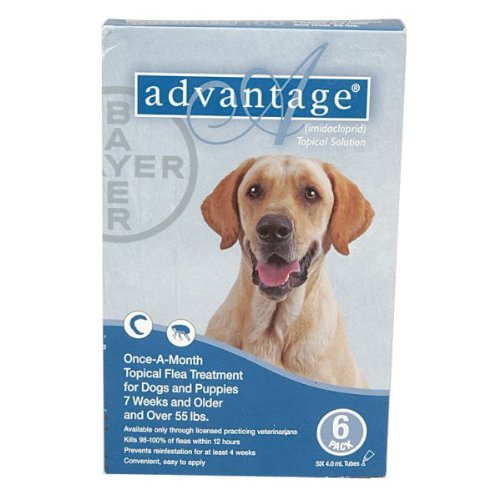 Advantage - Blue Box for Dogs over 55 pounds - 6 pack