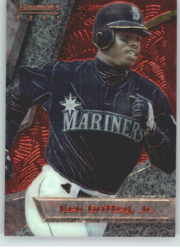 1994 Bowman's Best Red #R40 Ken Griffey Jr - Seattle Mariners (Baseball Cards)