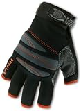 ProFlex 712 3/4-Finger Trades Glove, Black, Medium