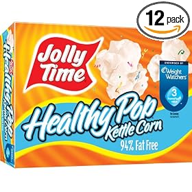 Jolly Time Healthy Pop Kettle Corn Microwave Popcorn, 3-Count Boxes (Pack of 12)
