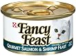 Fancy Feast Gourmet Cat Food, Salmon & Shrimp Feast 3-Ounce Cans (Pack of 24)