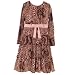 RARE EDITIONS Kids Boutique BROWN HOLIDAY Christmas Dress Girl 4-6X