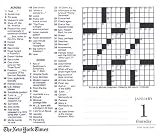 The New York Times Crossword Puzzles 2009 Desk Calendar