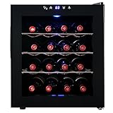 AKDY&reg; 16 Bottle Single Zone Thermoelectric Freestanding Wine Cooler Cellar Chiller Refrigerator Fridge Quiet Operation