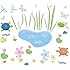 RoomMates RMK1123SCS Hoppy Pond Peel & Stick Wall Decals