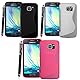 A Pack of Black S Gel + Pink S Gel + Clear S Gel FOR Samsung Galaxy S6 Rubber Silicone Protection Case Skin Cover +Stylus