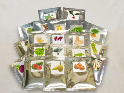Survival Emergency Seed Bank - Plant a full Acre Survival Garden - 20 Varieties of 100% Non Hybrid Seeds and Non-GMO Seeds