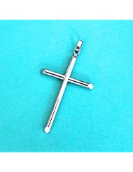 925 Sterling Silver Large Plain Cross Pendant