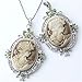 JOVIVI® Vintage Crystal Silver Plated Cameo Beauty Bead Pendant