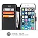 iPhone 6 Case, iPhone 6S Case, TANNC [Screen Protector Included] Flip Leather Wallet Case[Layered Dandy][Card Slot] - for iPhone 6 and iPhone 6S - Black